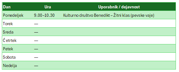 Urnik_Dom kulture